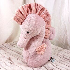 JellyCat Sienna Seahorse Pink Pale Purple Plush Stuffed Animal Retired HTF 10.2"
